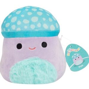 Squishmallows Purple and Blue Stuffed Animal with Cute Face
